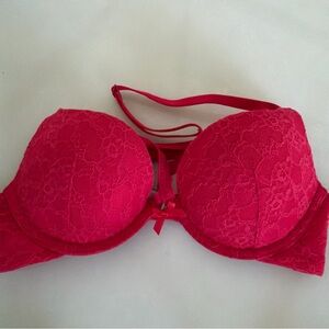 Victoria's Secret Fuchsia Lace Bra